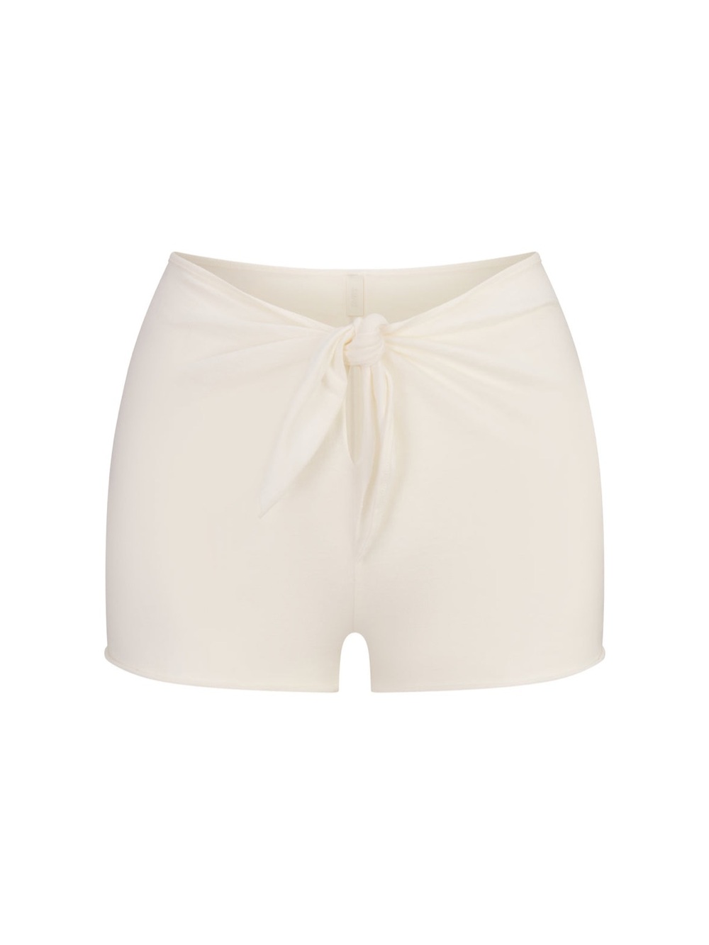 SKIMS NWT Tie-Front High-Rise Cream Women's Shorts